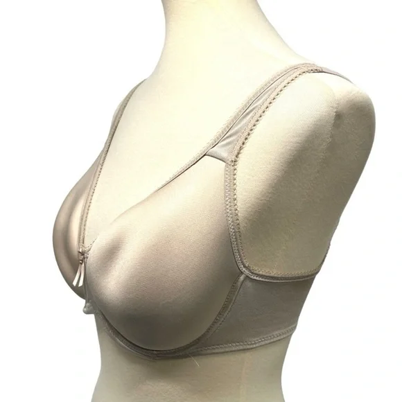 Wacoal Basic Beauty Spacer Underwire Everyday Wear Sand Nude Bra Women’s 32DD - Picture 7 of 12